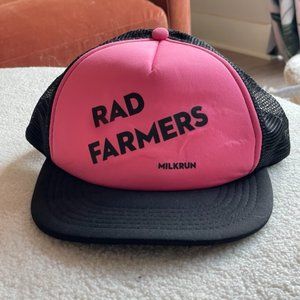 Pink and Black Rad Farmers Trucker Hat